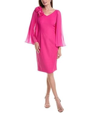 Rene Ruiz Cocktail Sheath Dress - Pink
