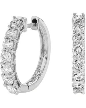 LEVARON 14K 1.00 Ct. Tw. Diamond Earrings - White
