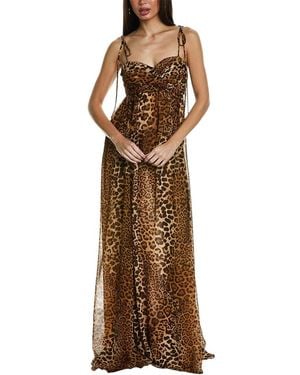 Carolina Herrera Empire Waist Gown - Brown