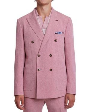 Paisley & Gray Soho Peak Db Jacket - Pink