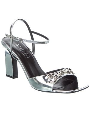 Gucci Signora Leather Sandal - Metallic