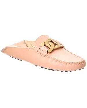 Tod's Gommini Leather Mule - Pink
