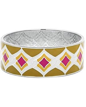 Alamode Jewelry Stainless Steel Bracelet - White
