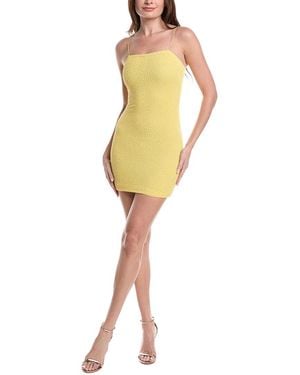 Alice + Olivia Fifi Embellished Fitted Mini Cami Dress - Yellow