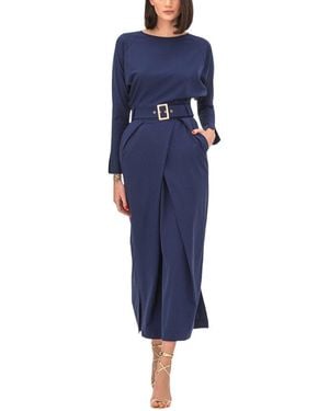 BGL Wool-blend Midi Dress - Blue