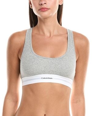 Calvin Klein Lightly Lined Bralette - Grey