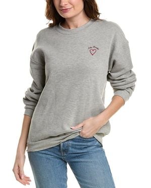 Project Social T Achy Breaky Embroidered Sweatshirt - Grey