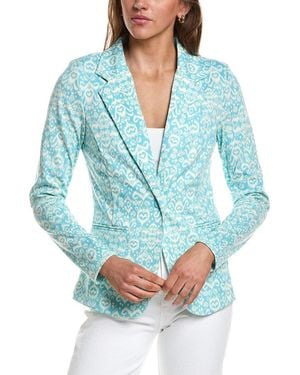 Ichi Kate Print Blazer - Blue