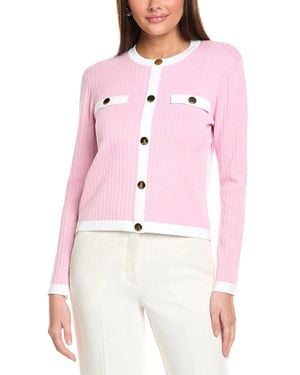 St. John French Iconic Inspired Knit Sweater - Pink