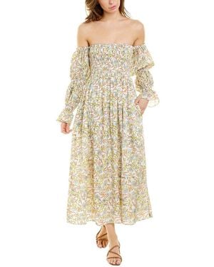 Ash Saira Midi Dress - Natural
