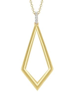 Reiss 14K 0.05 Ct. Tw. Diamond Necklace - Metallic
