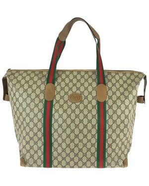 Gucci Vintage GG Supreme Boston Bag (authentic Pre-loved) - Metallic
