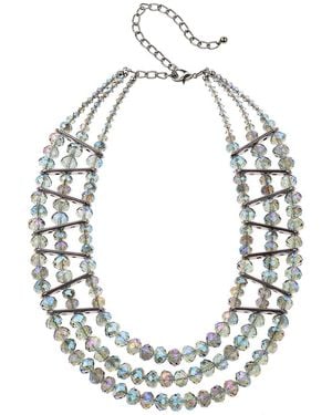 Eye Candy LA Crystal Amsterdam Statement Necklace - Metallic