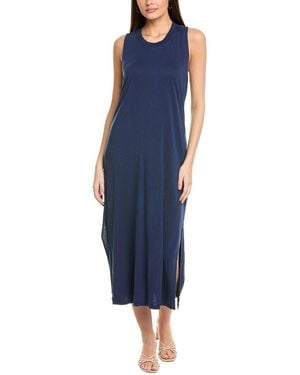 Project Social T Darla Twist Back Washed Tank Dress - Blue