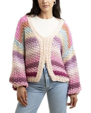 In Things Reversible Pullover Cardigan - Red
