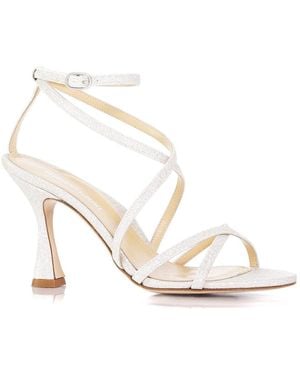 Marion Parke Lottie Glitter Sandal - White