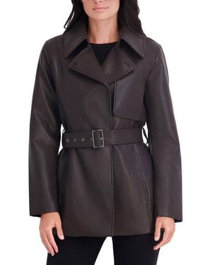 Kenneth Cole Faux Leather Jacket - Black
