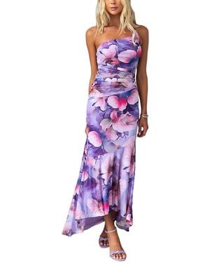 Ariele Tesoro Midi Dress - Purple