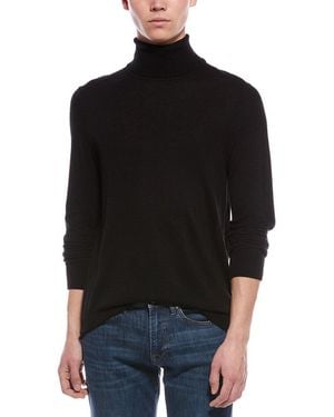 Paisley & Gray Luxe Wool-Blend Turtleneck Jumper - Black