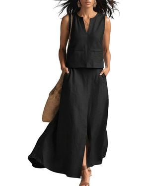 Olivia Taylor Top & Skirt Set - Black