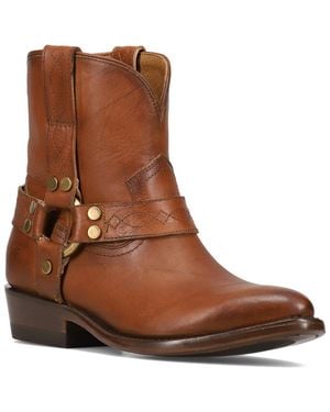 Frye Billy Harness Leather Bootie - Brown