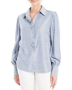 Max Studio Woven Top - Blue