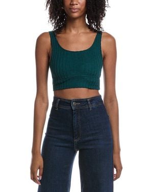 Z Supply Zoe Rib Tank Bra - Blue