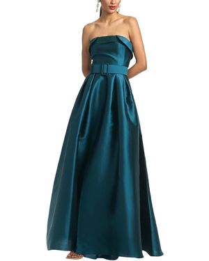Sachin & Babi Ceri Silk-blend Gown - Blue