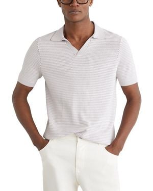 Reiss Redbury Open Collar Jumper - White