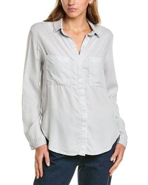 Bella Dahl Classic Button-Up Shirt - Gray