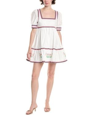 Endless Rose Poplin Mini Dress - White