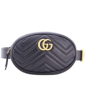 Gucci GG Marmont Belt Bag Matelassé (authentic Pre-loved) - Blue