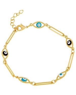 Savvy Cie 14K Plated Paperclip Bracelet - Metallic