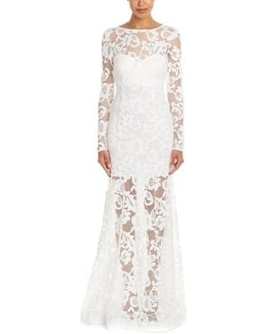 Issue New York Issue Lace Long Sleeve Gown - White