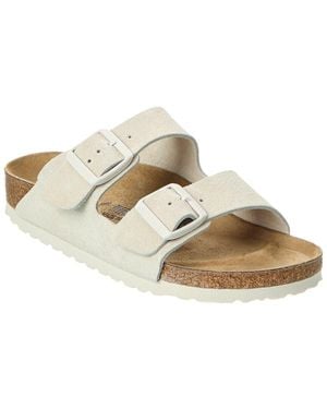 Birkenstock Arizona Bs Narrow Suede Sandal - Metallic