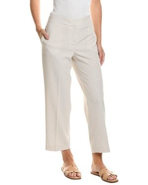 Jones New York Straight Crop Seersucker Pant - Natural