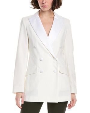 Eleventy Smoking Jacket - White