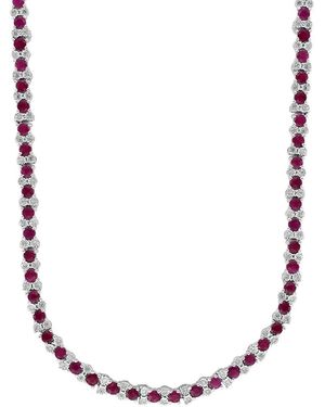 Effy Fine Jewelry 10.81 Ct. Tw. Diamond & Ruby Necklace - Multicolour