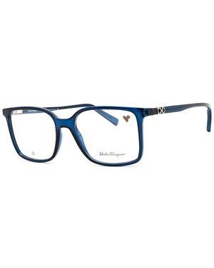 Ferragamo 54Mm Optical Frames - Blue