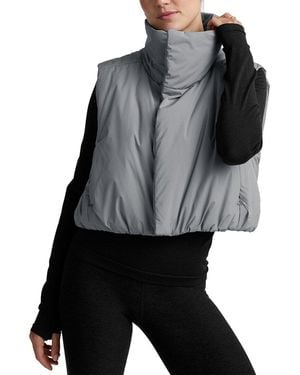 Beyond Yoga Warm Up Puffer Vest - Black