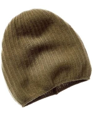 Portolano Slouchy Cashmere Hat - Green