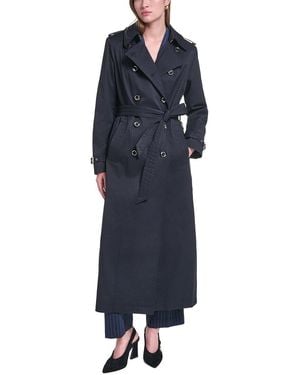 KARL LAGERFELD Trench Coat - Blue