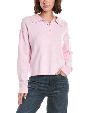 French Connection Giselle Knit Collared Sweater - Pink