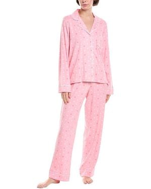 DKNY 2Pc Top & Pant Sleep Set - Pink