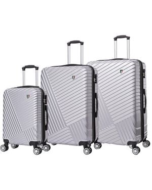 TUCCI Italy Volaro 3pc Luggage Set - Gray