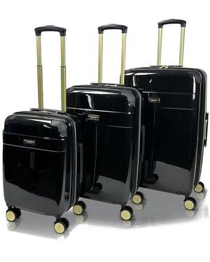 Jenni Chan Entin 3pc Hardside Spinner Set - Black