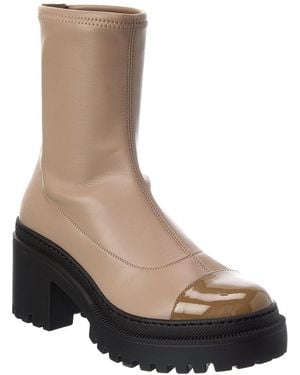 Giuseppe Zanotti Martini 50 Leather Platform Boot - Brown
