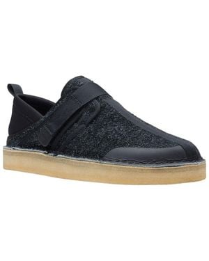Clarks Leather Trainer - Blue