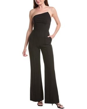 MILLY Atlas Cady One-Shoulder Jumpsuit - Black