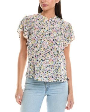 Shoshanna Tavi Top - Blue